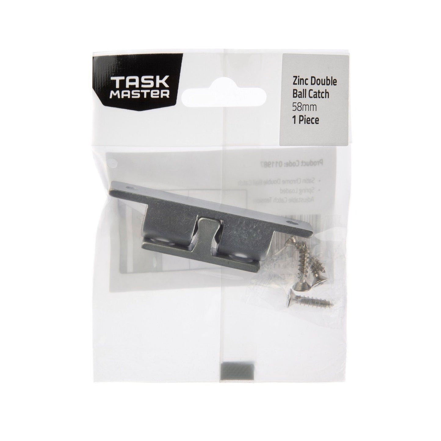 Taskmaster Double Ball Catch - 58mm - Zinc