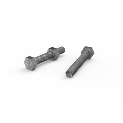 Zenith Hot Dip Galvanised Hex Head Bolts - M8 x 50mm - 25 Pack