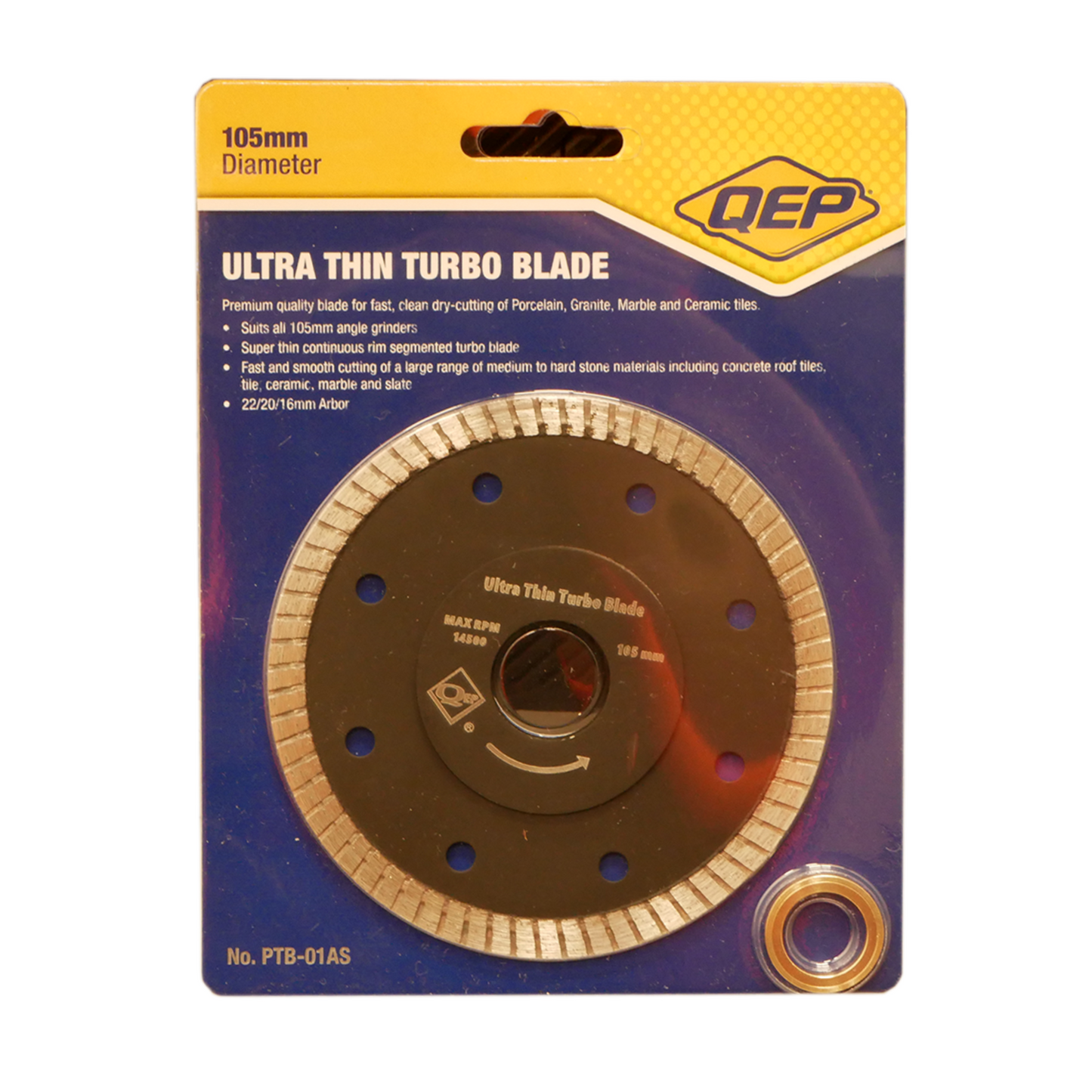 QEP Ultra Thin Turbo Tile Saw Blade - 105mm