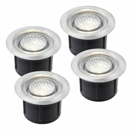Brilliant Warm White LED Lennox Deck Light Add On Kit - 4 Pack - 40mm