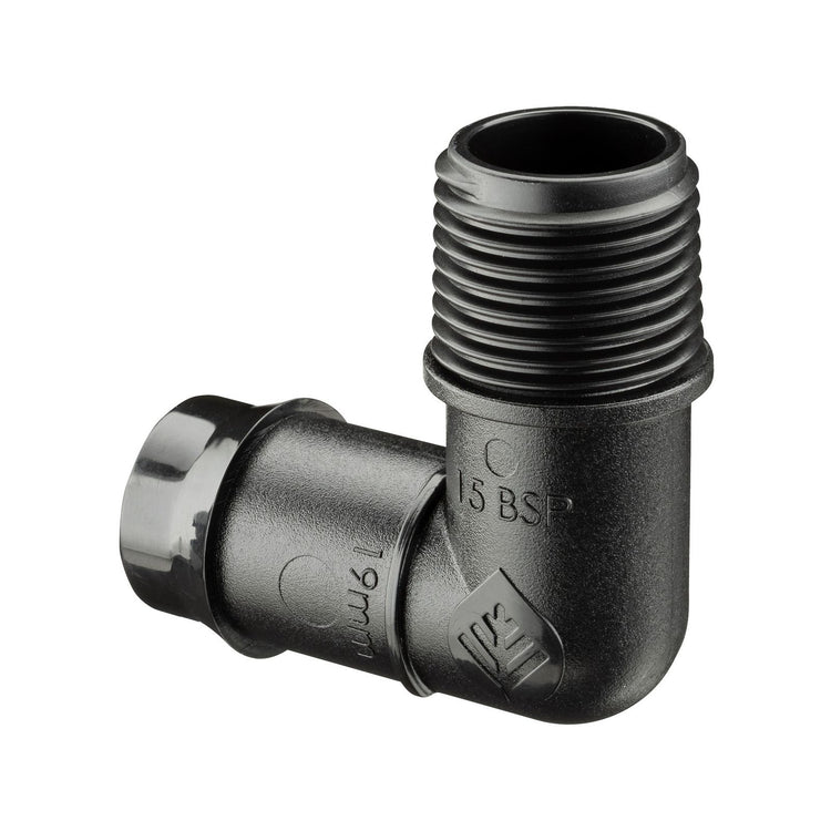 Pope Male Barbed Threaded Elbows - 19mm - 5 Pack