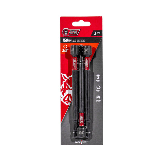 Full Boar Magnetic Impact Nut Setters 3/8" x 150mm 3 Pack