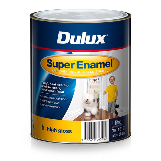 Dulux Super Enamel Paint - 1L - High Gloss - Ultra Deep