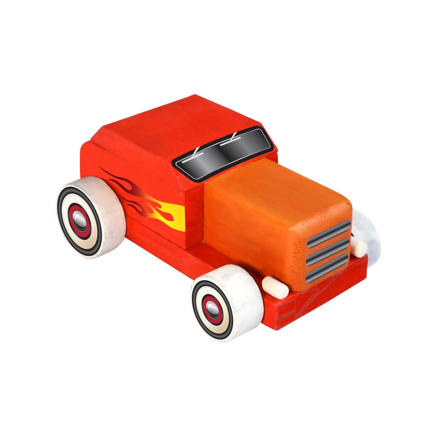 Boyle Wood Craft Project Kit Hot Rod Car - 140 x 92 x 70mm