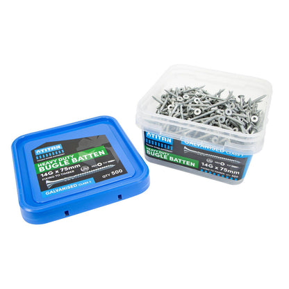 Titan Gal Bugle Batten Screw - 14g x 75mm - 500 Pack