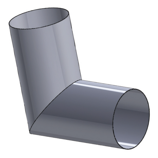 Fielders Zinc Round Downpipe Shoe - 75mm