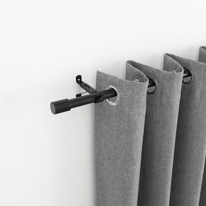 Windoware Black Adjustable Curtain Bracket - 25mm - 2 Pack
