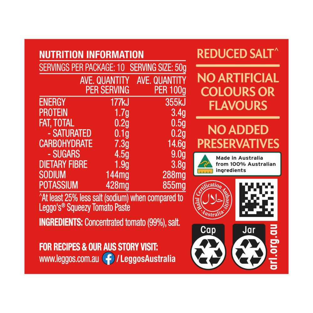 Leggo's Tomato Paste Jar - 500g