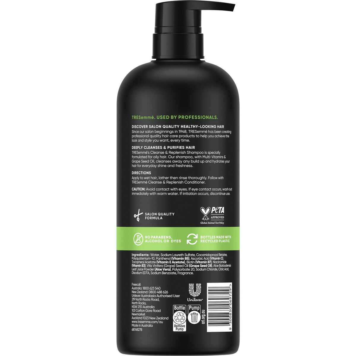 Tresemme Shampoo Cleanse & Replenish 940 Ml