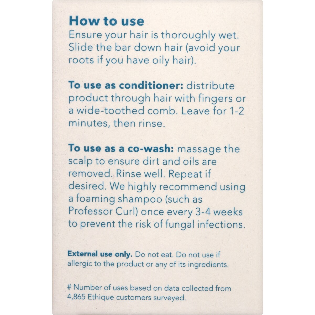 Ethique Solid Conditioner & Co-wash Bar Curliosity 110g
