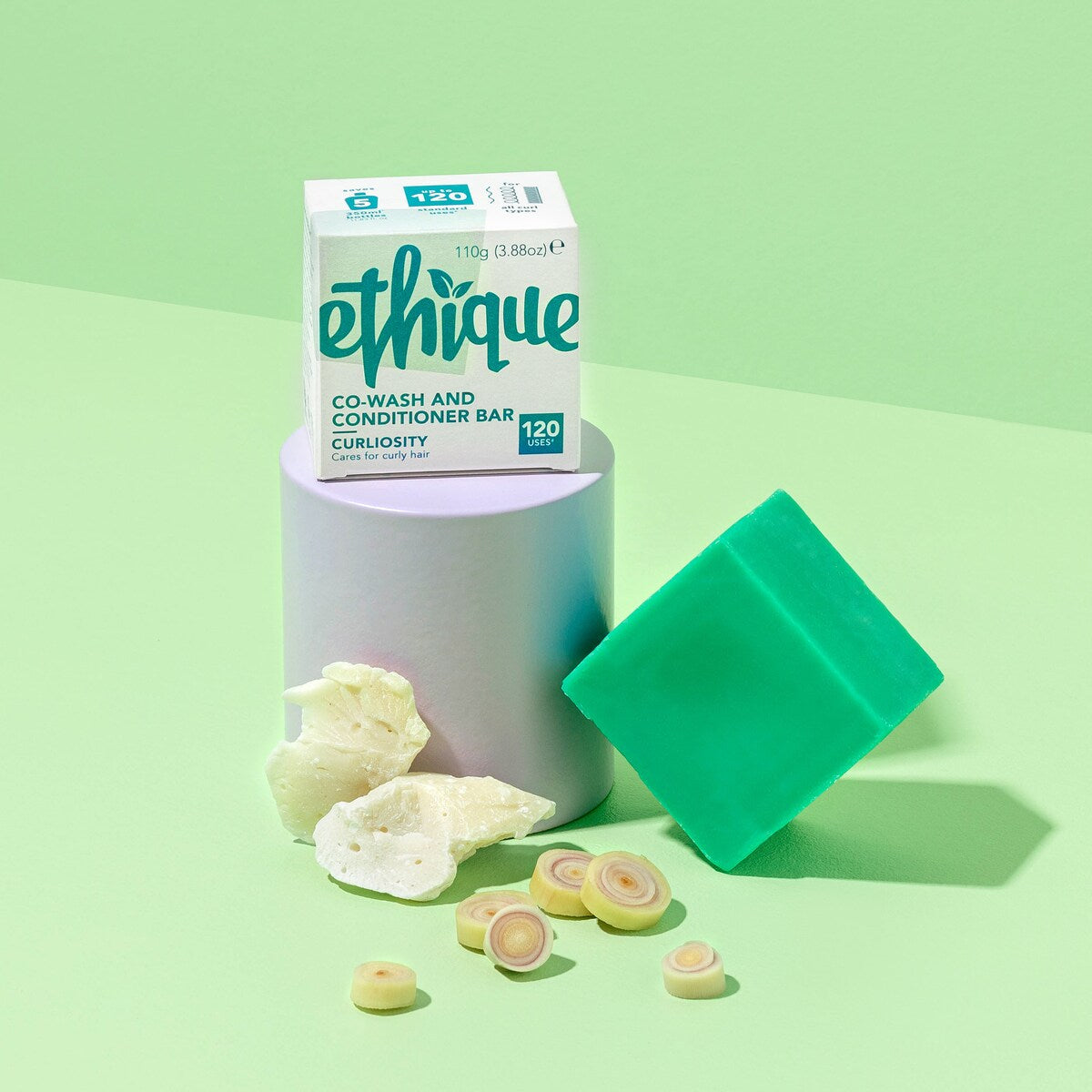 Ethique Solid Conditioner & Co-wash Bar Curliosity 110g