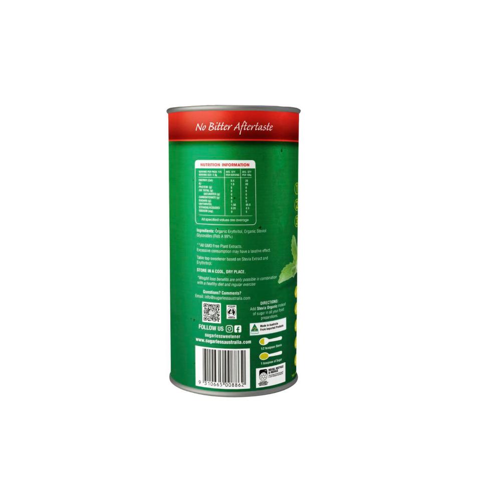 Sugarless Stevia Organic Natural Sweetener - 350g