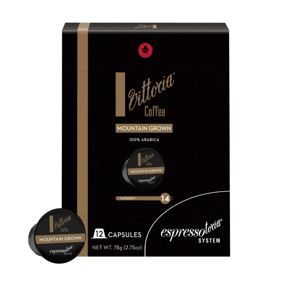 Espressotoria Vittoria Coffee Mountain Grown Coffee Capsules - 12 pack