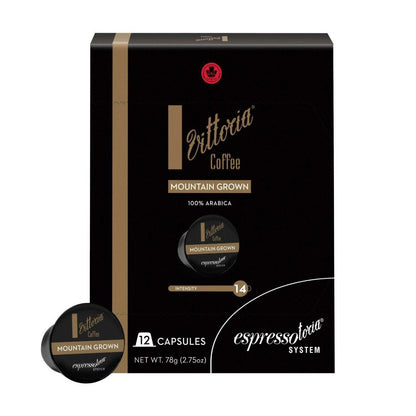 Espressotoria Vittoria Coffee Mountain Grown Coffee Capsules - 12 pack
