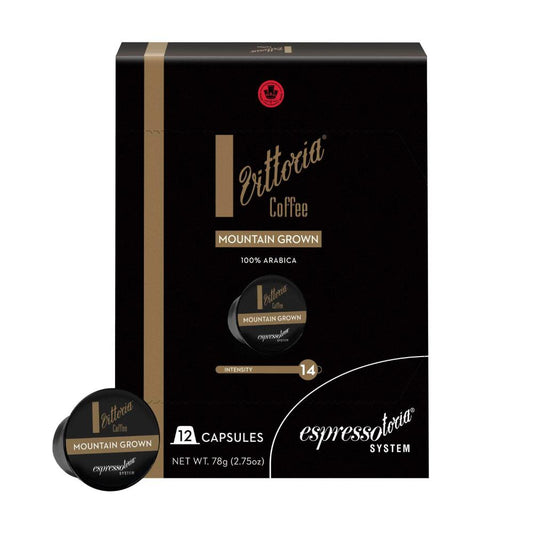Espressotoria Vittoria Coffee Mountain Grown Coffee Capsules - 12 pack