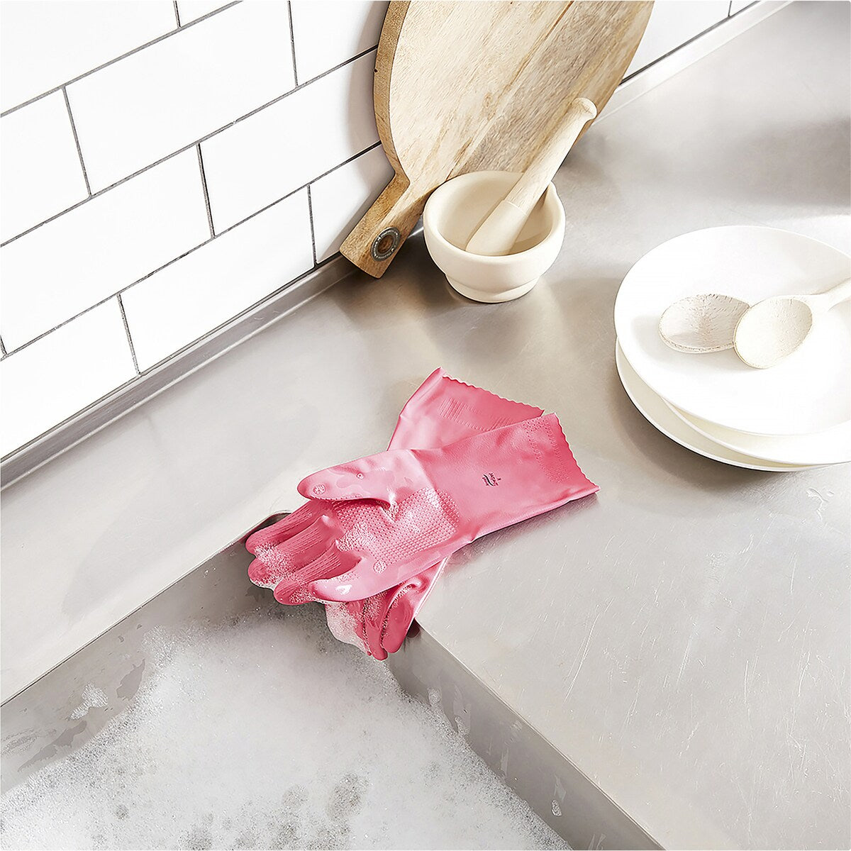 Vileda Ansell Smooth Silverlined Gloves Medium Pair each