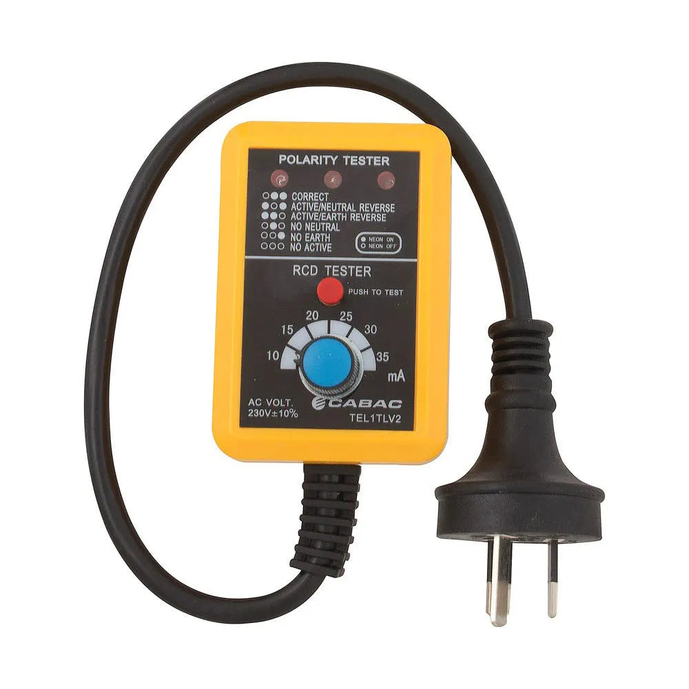 CABAC Rcd 230V V2 Socket Tester TEL1TLV2