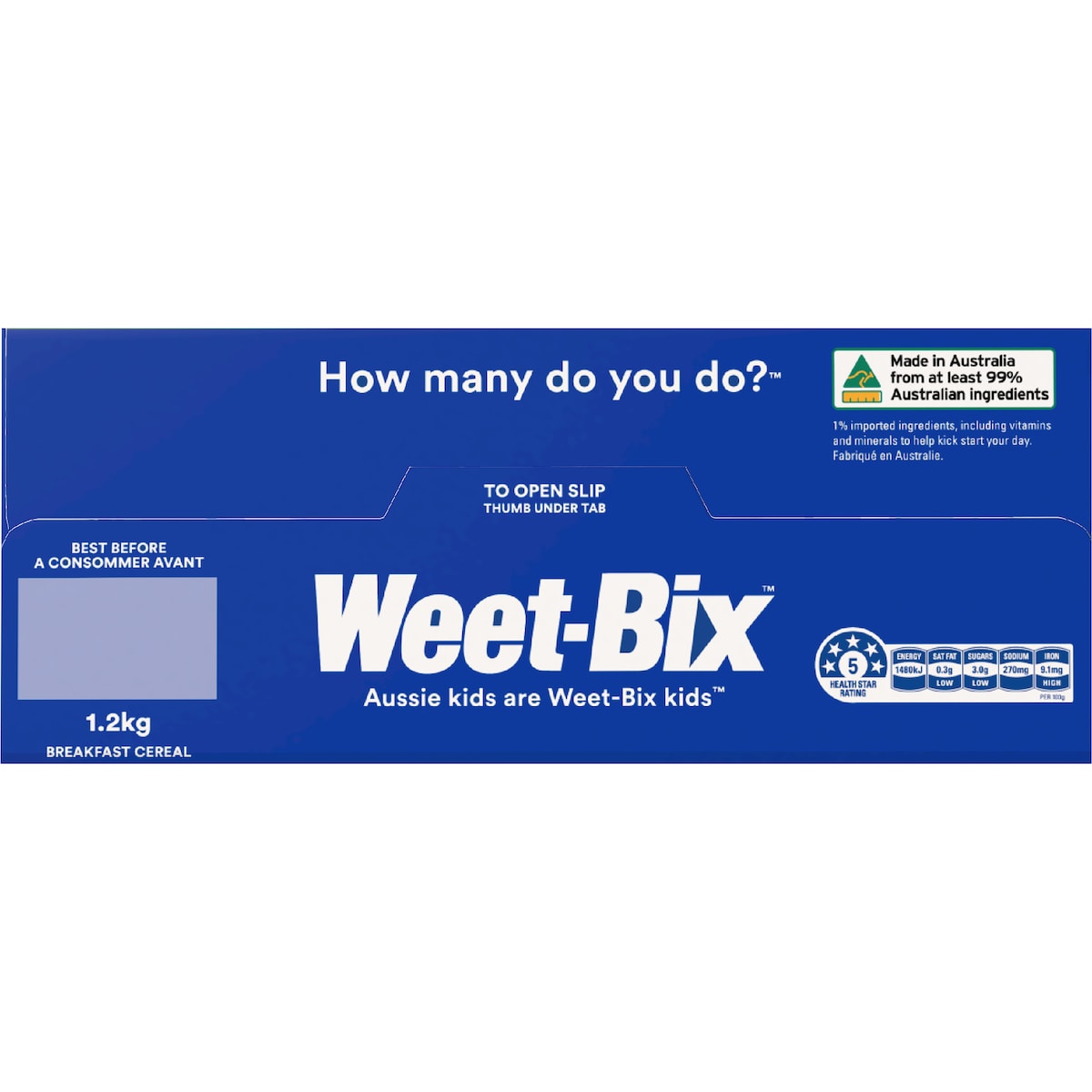 Sanitarium Weet-bix Breakfast Cereal 1.2kg