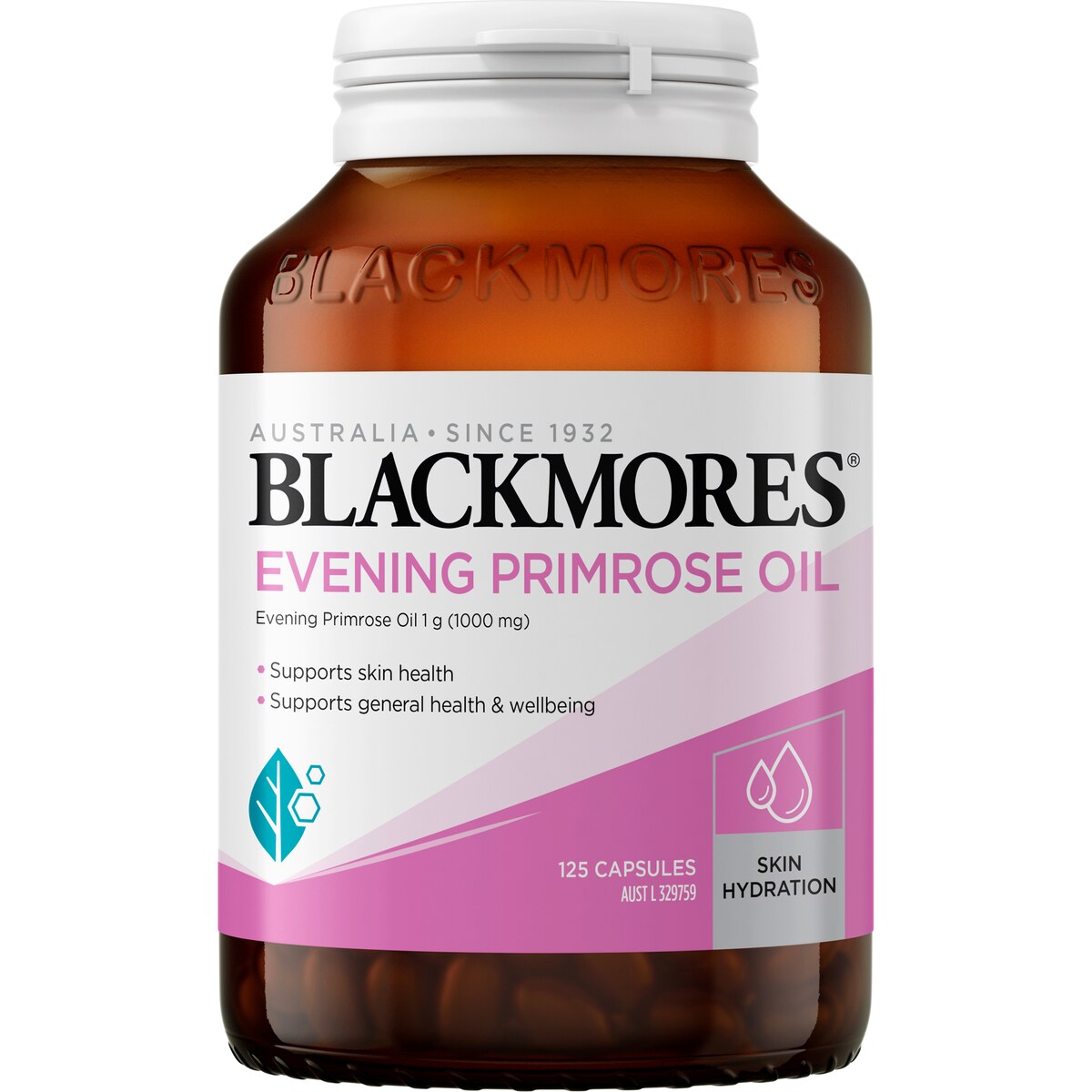 Blackmores Evening Primrose Oil Skin Health Vitamin Capsules 125 pack