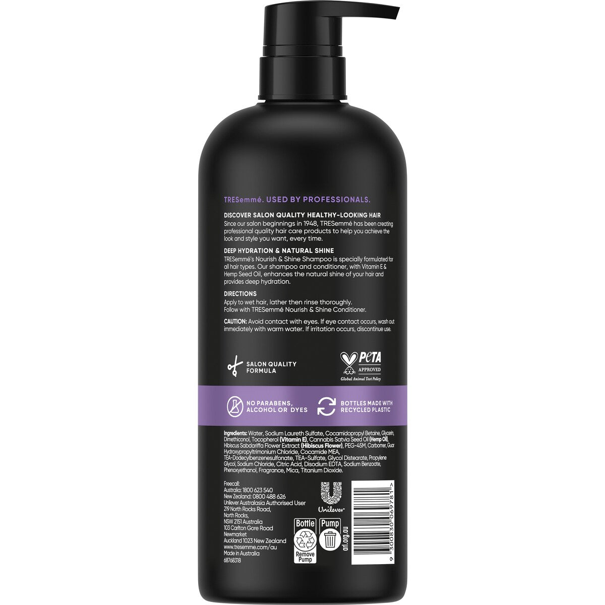 Tresemme Shampoo Nourish & Shine 940 Ml