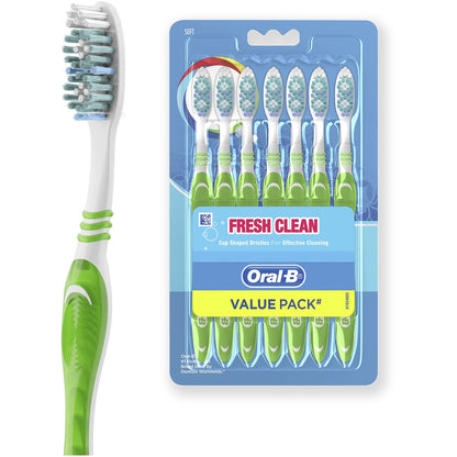 Oral-b Fresh Clean Soft Toothbrush 7 Pack