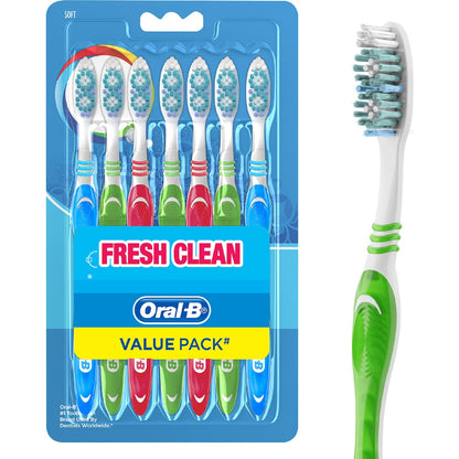 Oral-b Fresh Clean Soft Toothbrush 7 Pack