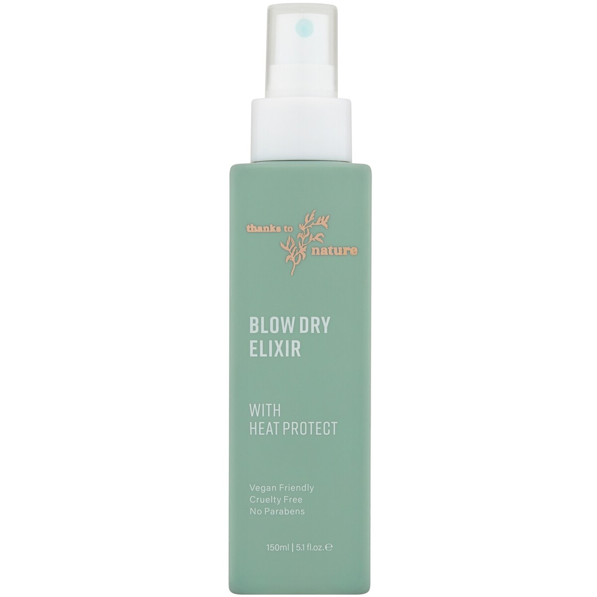 Thanks To Nature Blow Dry Elixir With Heat Protect 150ml
