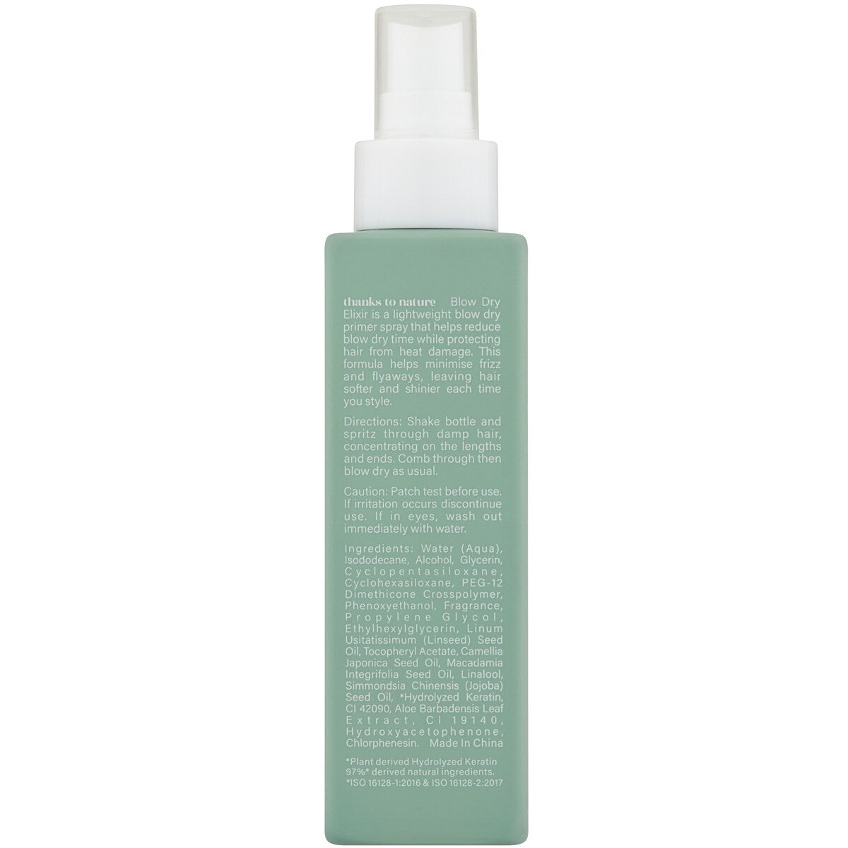 Thanks To Nature Blow Dry Elixir With Heat Protect 150ml