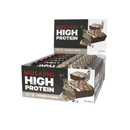 Musashi High Protein P45 Bar Cookies And Cream - 90g