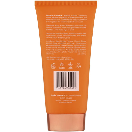 Thanks To Nature Mission Control Smoothing Cream 150ml