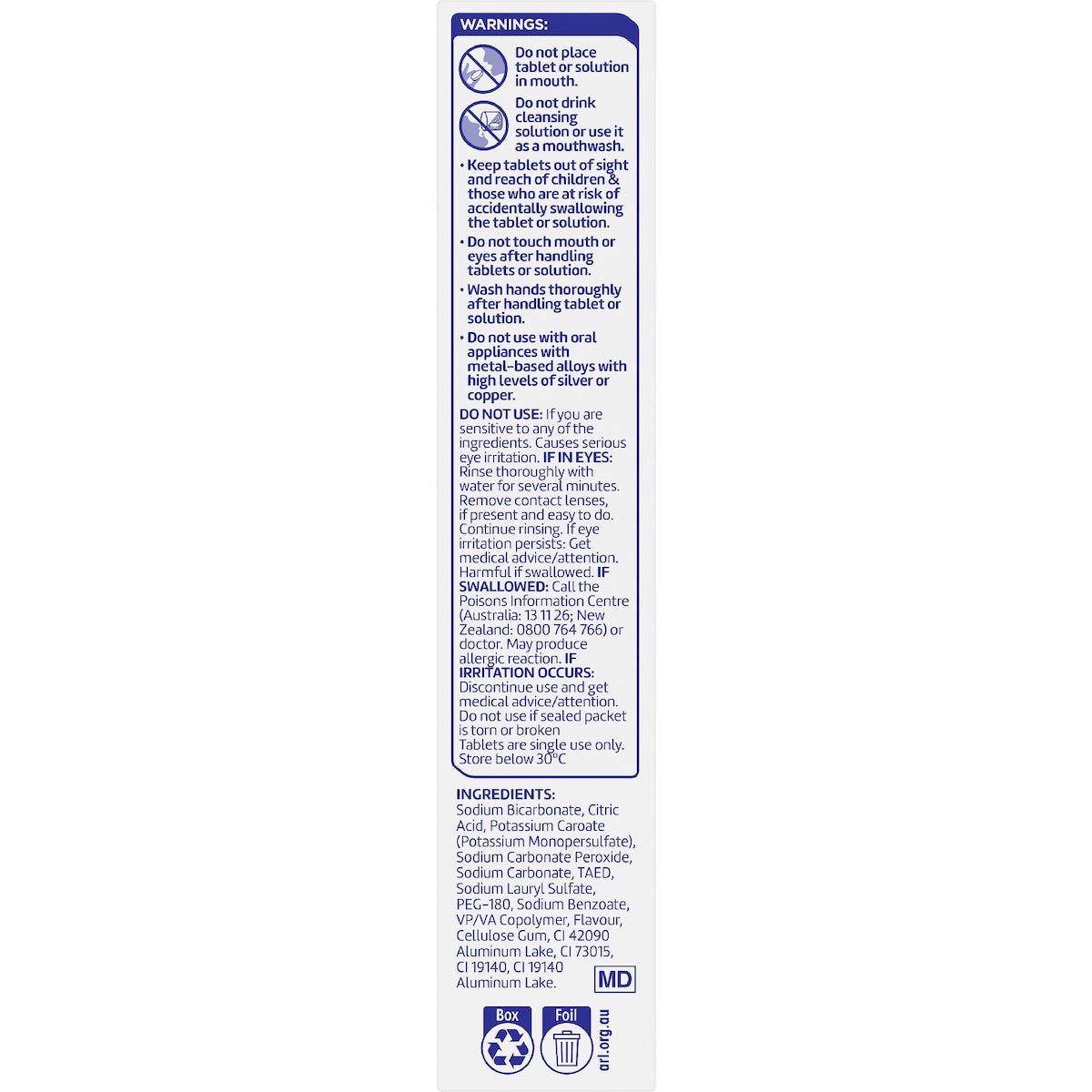 Polident 3 Minute Daily Cleanser For Dentures & Partials 36 Pack