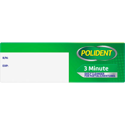 Polident 3 Minute Daily Cleanser For Dentures & Partials 36 Pack