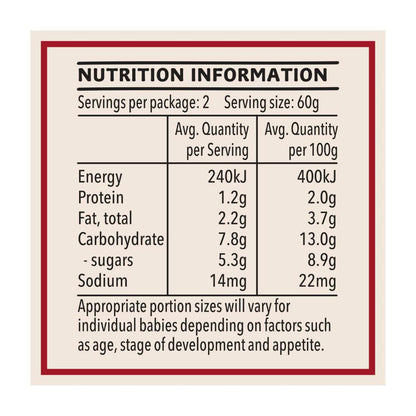 Heinz Strawberry Vanilla Custard Pouch 8+ Months - 120g