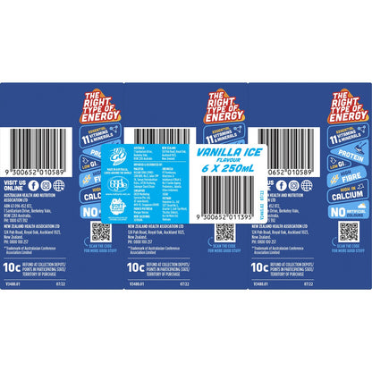 Sanitarium Up&Go Liquid Breakfast Vanilla Ice 6 Pack