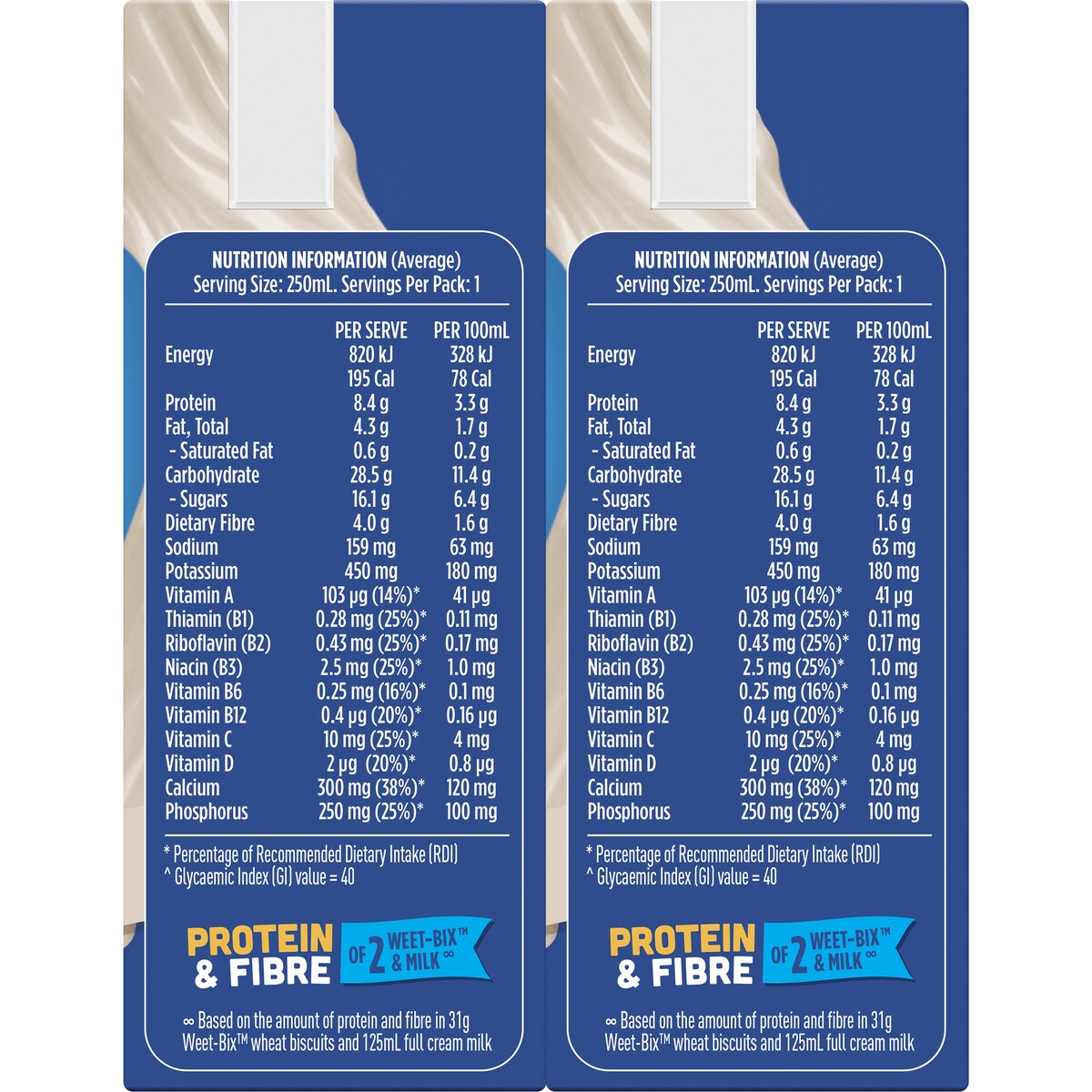 Sanitarium Up&Go Liquid Breakfast Vanilla Ice 6 Pack