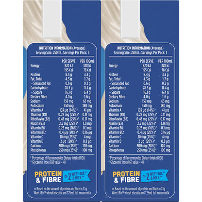 Up&go Liquid Breakfast Vanilla Ice 250ml X 6 Pack