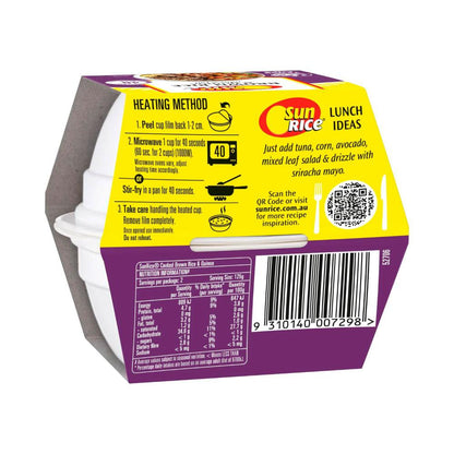 Sunrice Microwave Brown Rice & Quinoa Rice Cup 2x125g