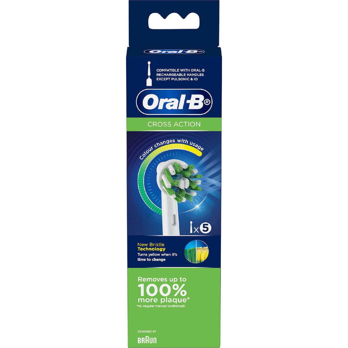 Oral-B Cross Action Clean White Electric Toothbrush Refills 5 pack
