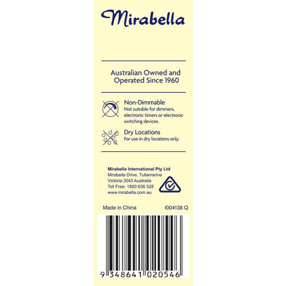 Mirabella Led Candle Filament Sbc 4.0w 500lm Warm White Each