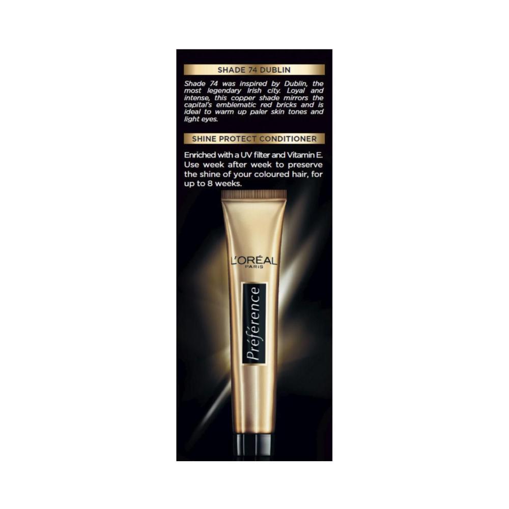 L'Oreal Preference 74 Dublin Hair Colour - 1 pack