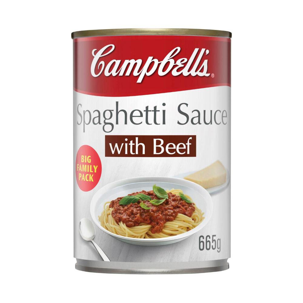 Campbell's Spaghetti Sauce With Minced Beef - 665g