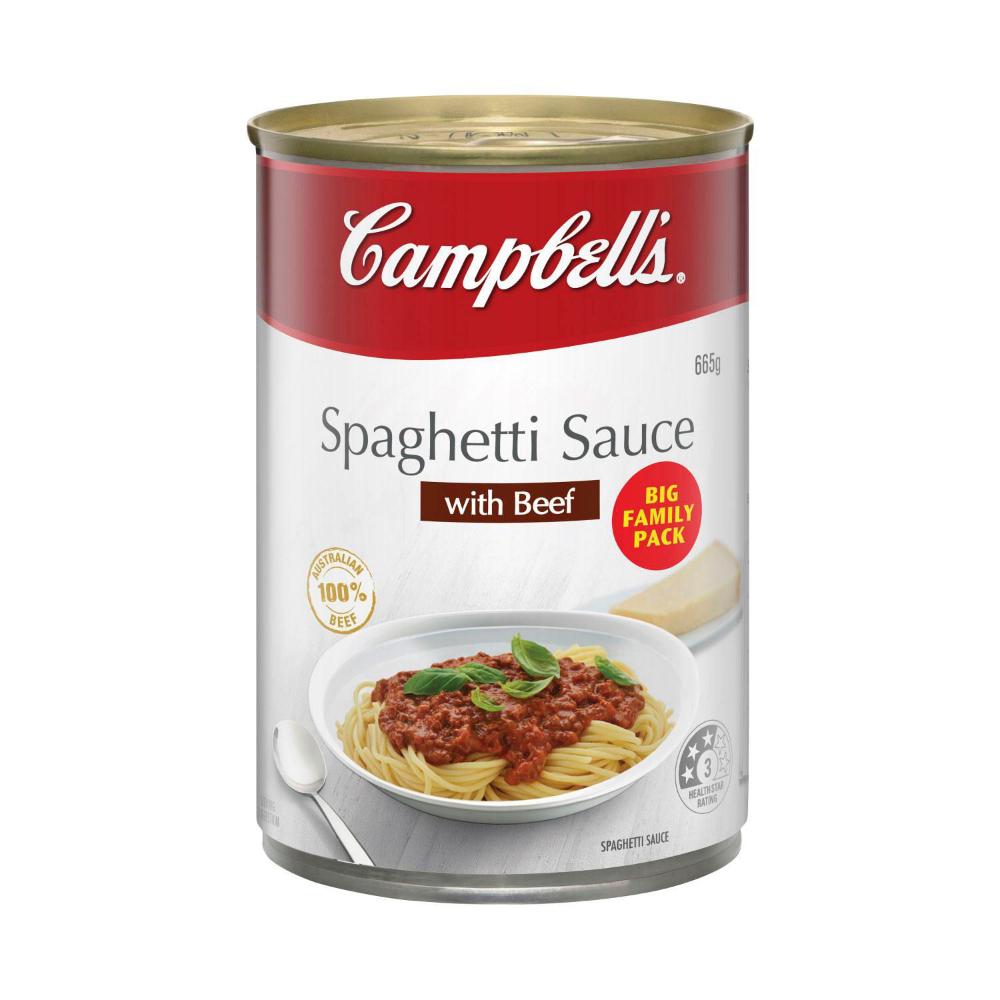 Campbell's Spaghetti Sauce With Minced Beef - 665g