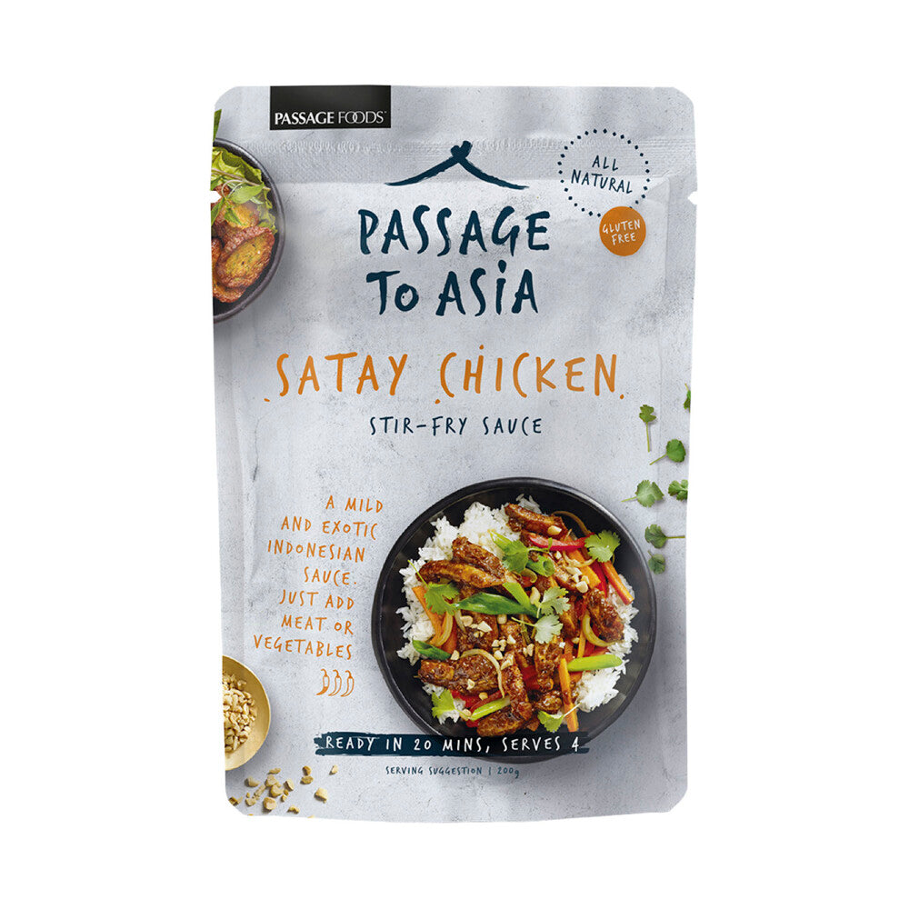Passage Foods Passage To Asia Satay Chicken Stir Fry Sauce - 200g