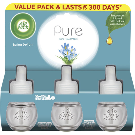 Air Wick Pure Spring Delight Plug-in Diffuser Refill 19ml X 3 Pack