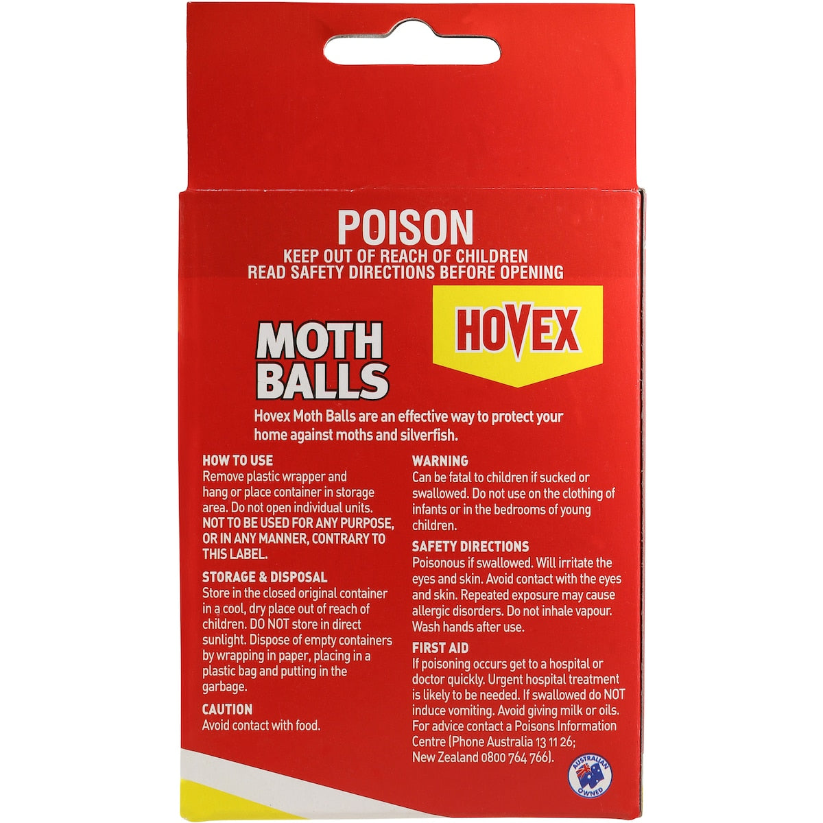 Hovex Insect Control Moth Balls 27g