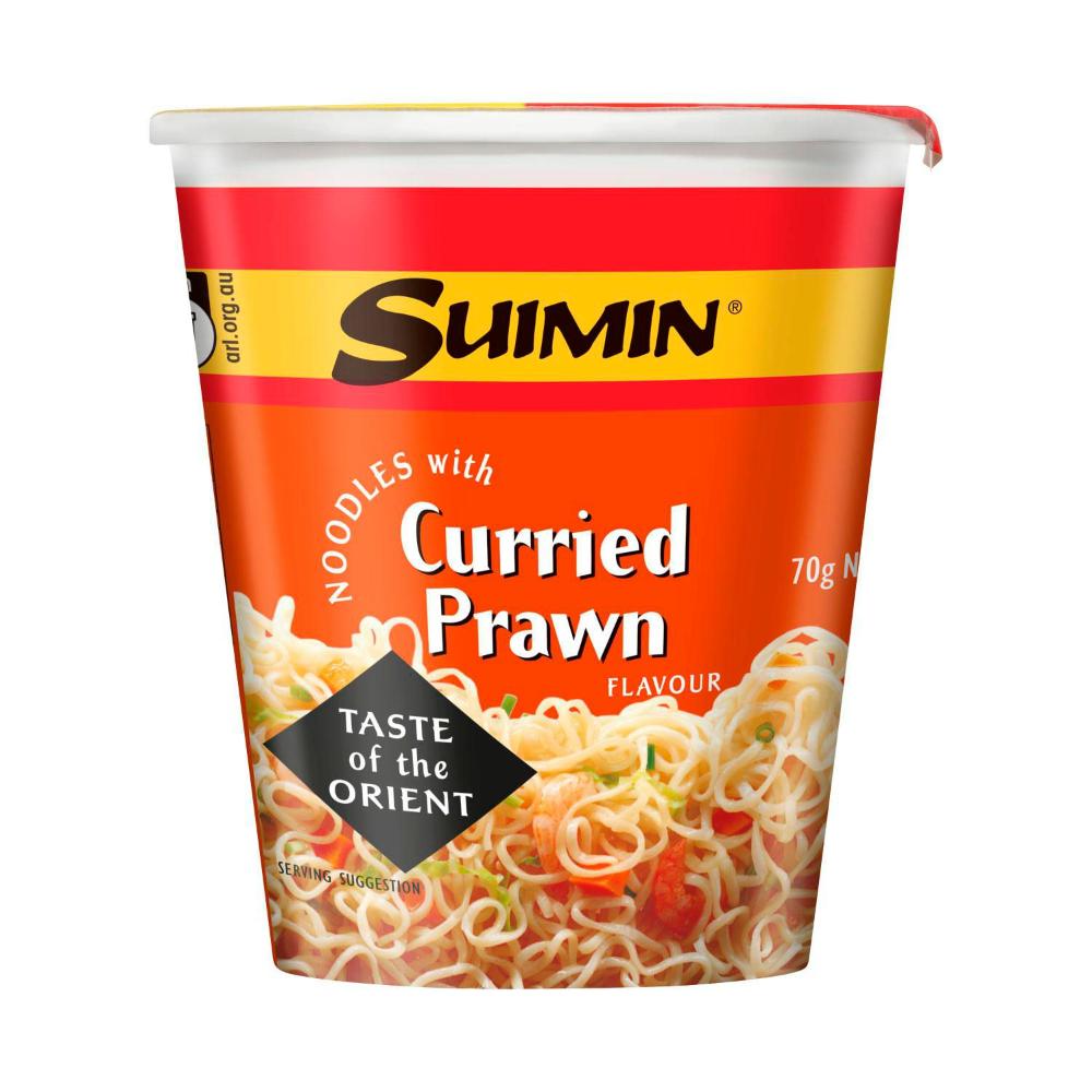 Suimin Noodles Cup Curry Prawn - 70g