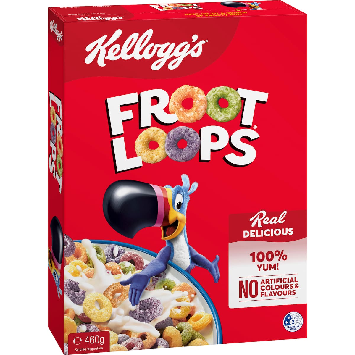 Kellogg's Froot Loops Breakfast Cereal 460g