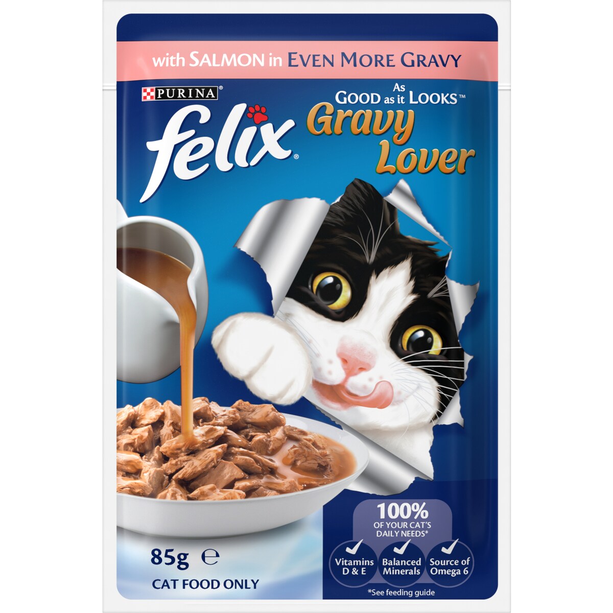 Felix Gravy Lover Fish Selection Cat Food 85g X 12 Pack