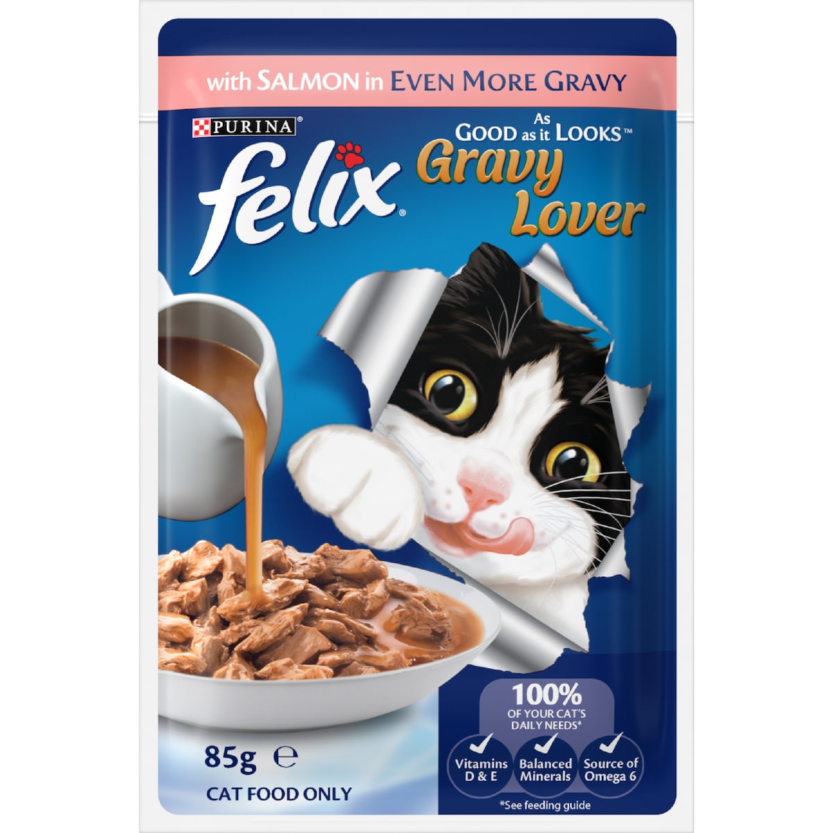 Felix Gravy Lover Fish Selection Wet Cat Food 85g X 12 Pack
