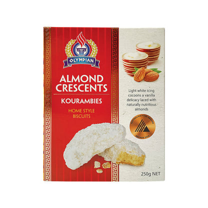 Olympian Almond Crescents Kourambies Greek Biscuits - 250g